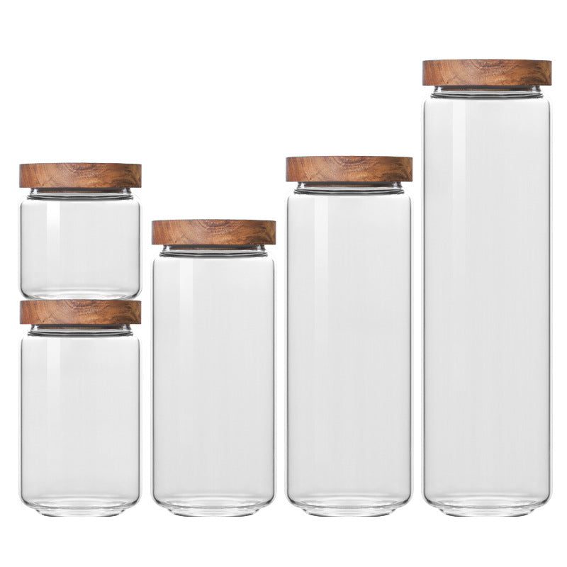 Collection Élégance — Bocaux en Verre & Acacia — détail produit