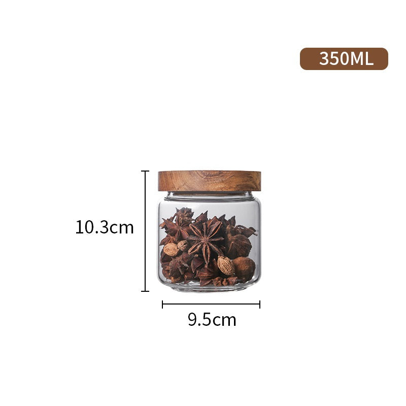 Collection Élégance — Bocaux en Verre & Acacia — détail produit