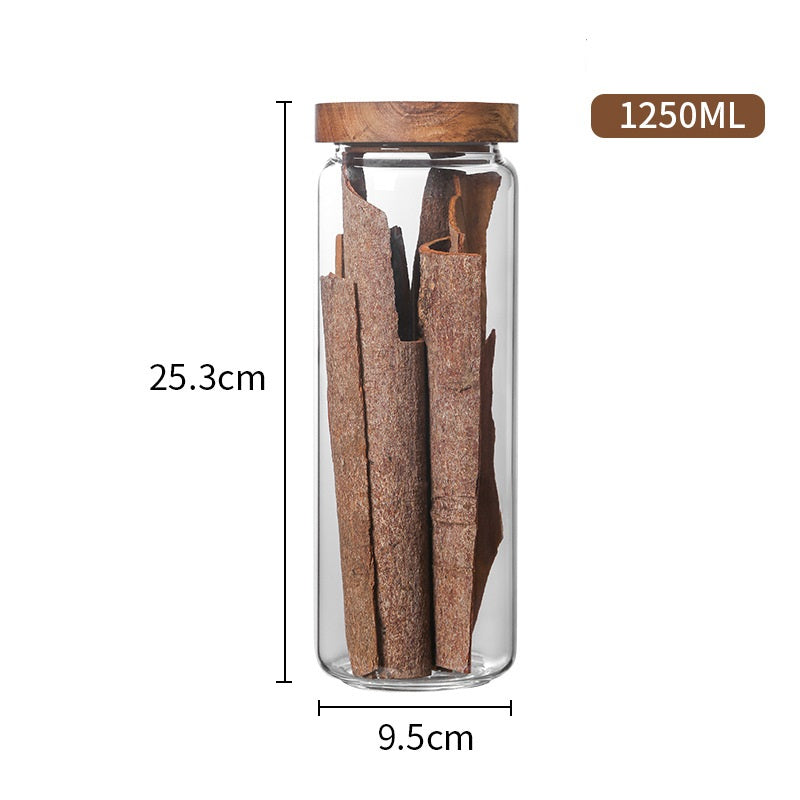 Collection Élégance — Bocaux en Verre & Acacia — détail produit