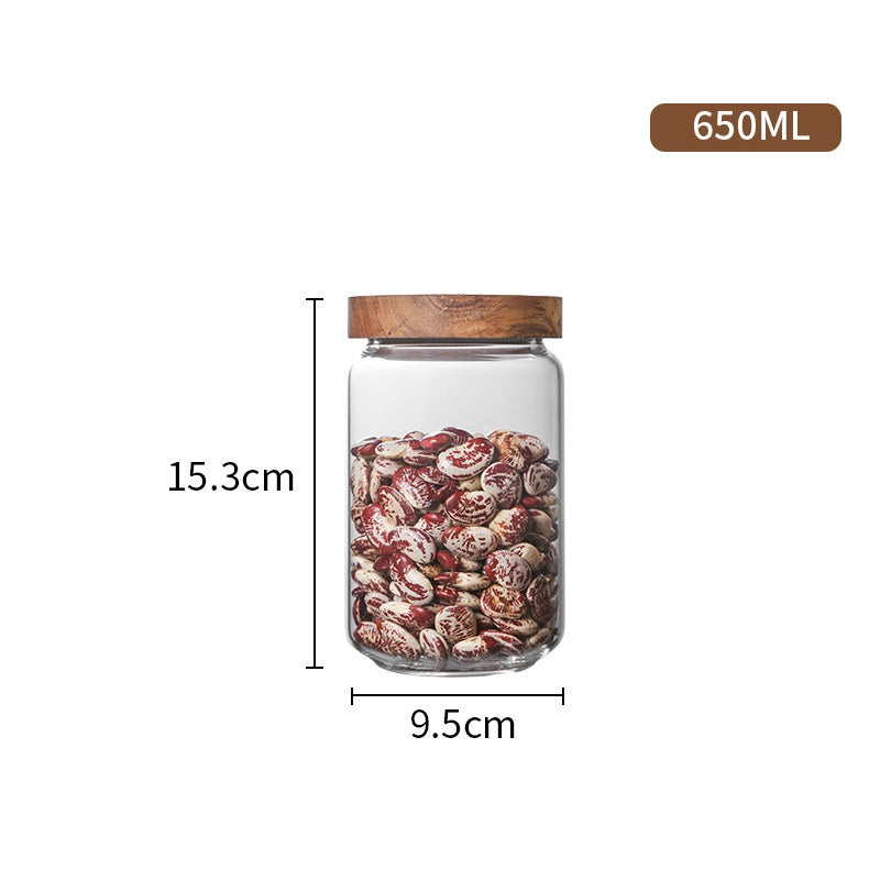 Collection Élégance — Bocaux en Verre & Acacia — détail produit
