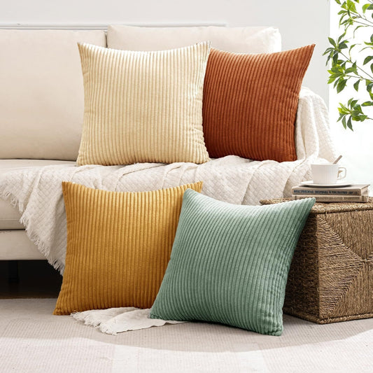 Housse de coussin en velours côtelé — Nuances — vue principale