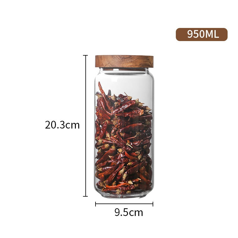 Collection Élégance — Bocaux en Verre & Acacia — détail produit